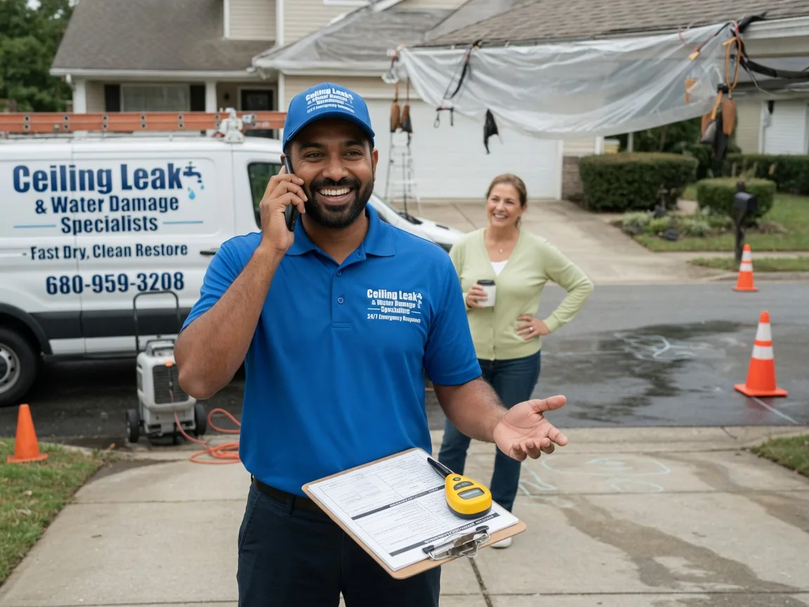 Ceiling Leak Cleanup Mount Cory, OH FAQs